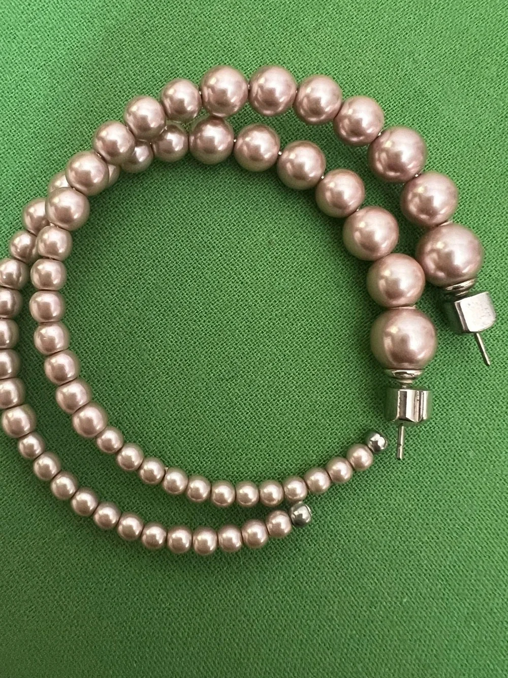 Kate Spade Large Faux Pearl Bauble Hoop Earrings